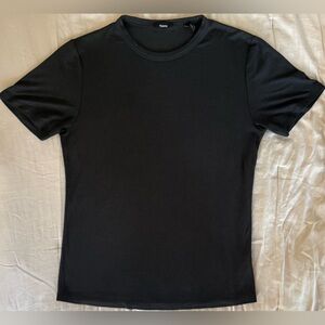 EUC⚡️Theory Essential Tee Anemone Milano Black Modal Stretch T-Shirt M